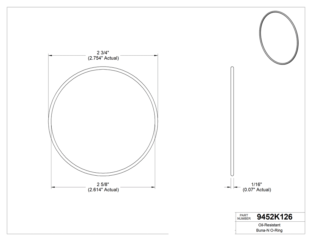 Technical drawing - 9452K126